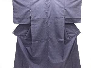 未使用品　壷垂れ模様織り出し手織り紬着物